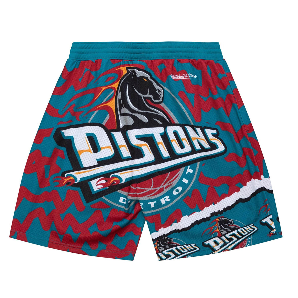 MITCHELL & NESS NBA JUMBOTRON 2.0 SUBLIMATED SHORTS DETROIT PISTONS
