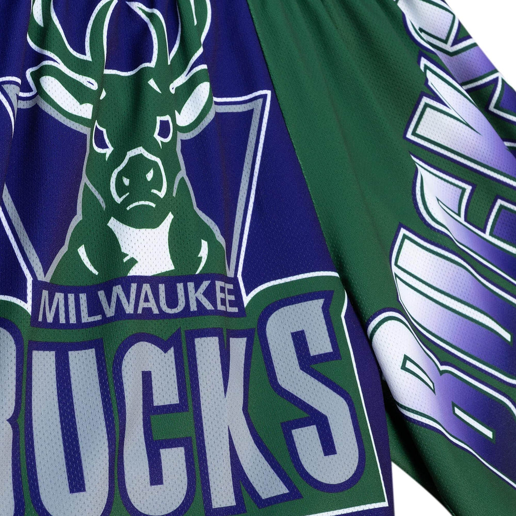 MITCHELL & NESS NBA BIG FACE FASHION SHORTS 5.0 MILWAUKEE BUCKS