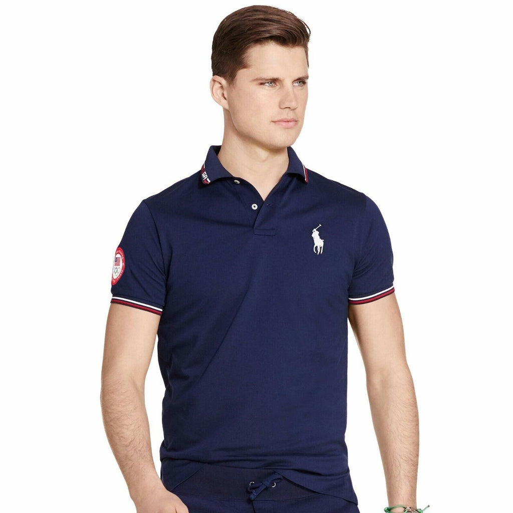 [889697924789] Mens Polo Ralph Lauren Mens Team USA 2016 Olympics Rugby Polo