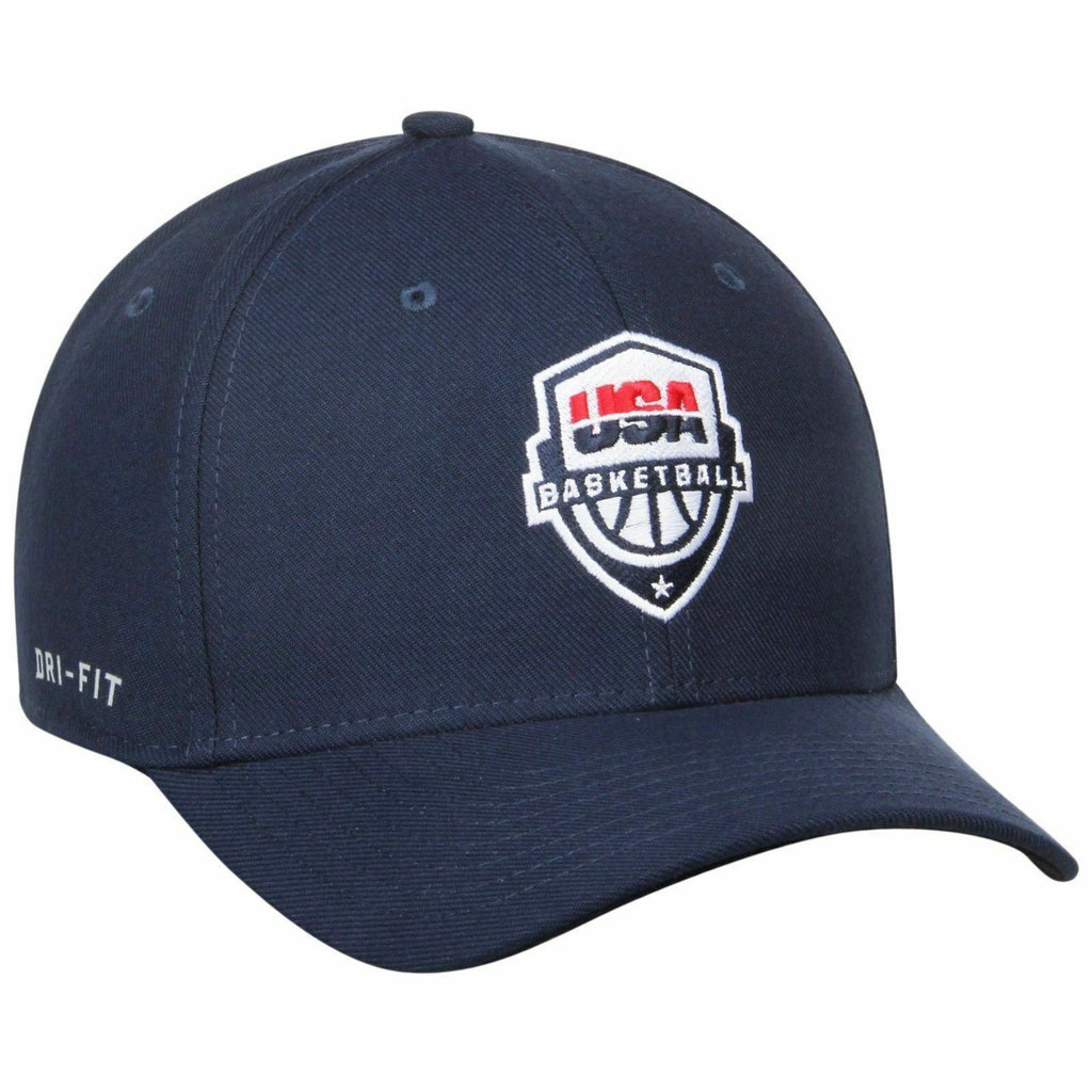 [885840029592 S/M] Mens Nike USA Basketball Swoosh Flex Hat