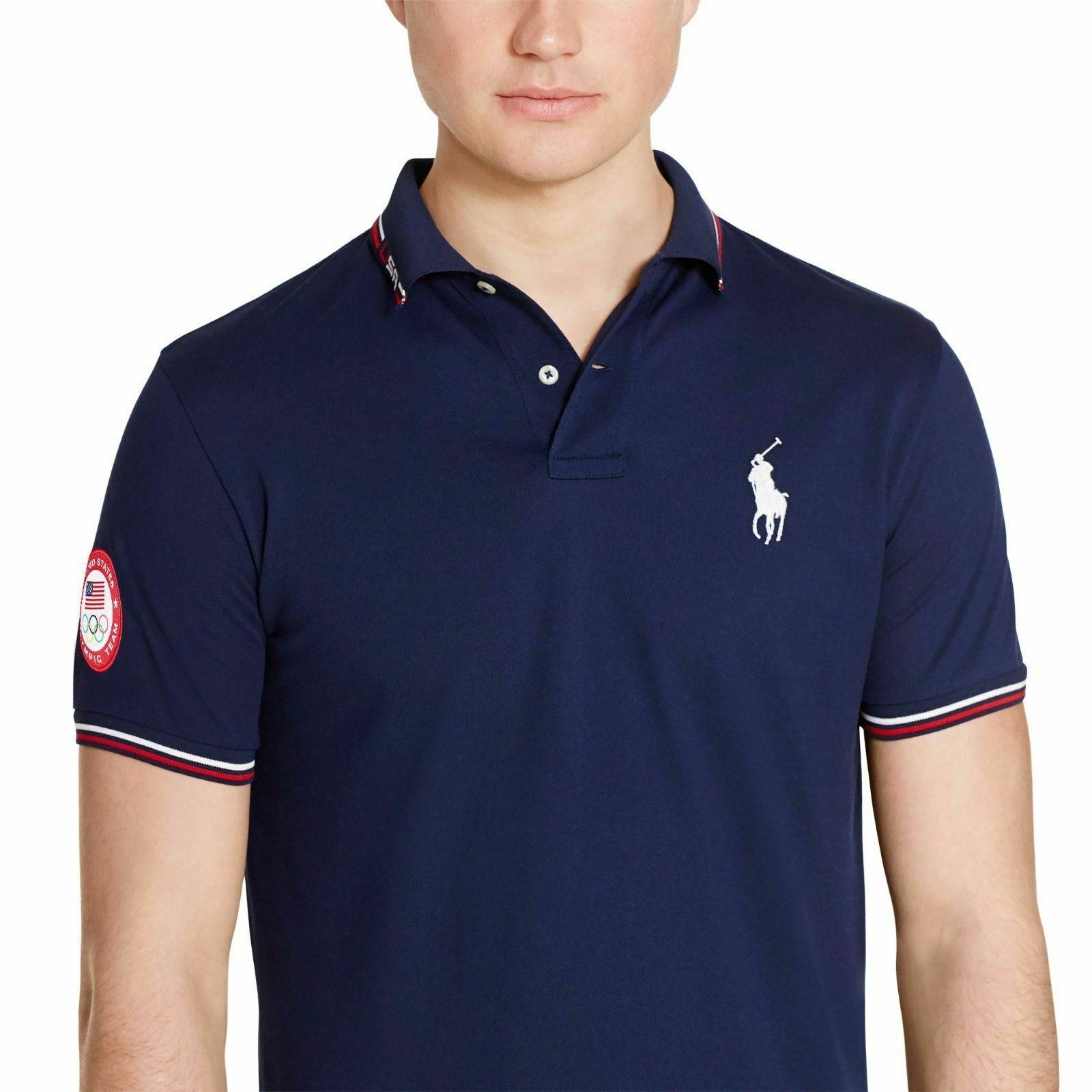 [889697924789] Mens Polo Ralph Lauren Mens Team USA 2016 Olympics Rugby Polo