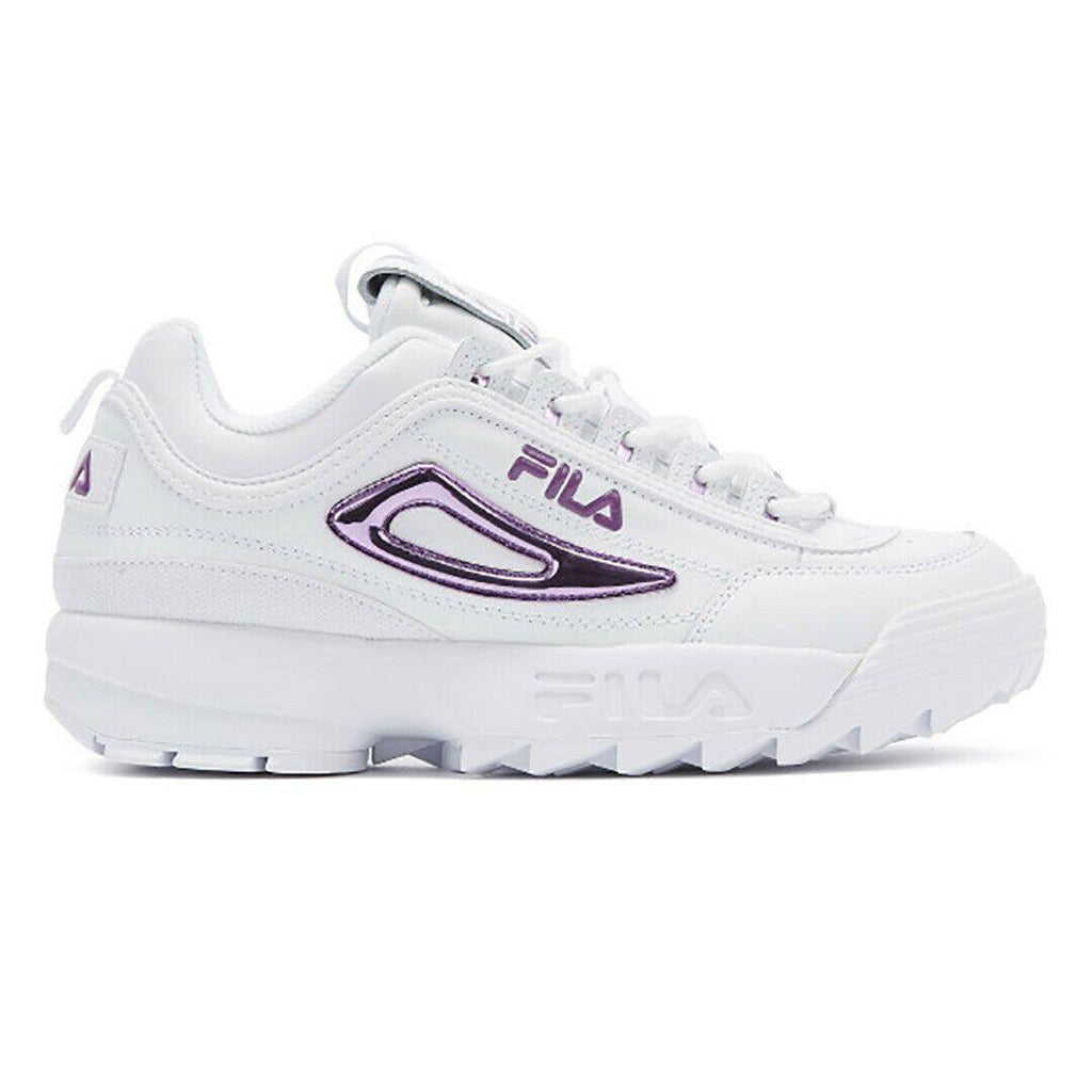 [5FM00702-153] Womens Fila Disruptor II Metallic Accent - sneakAR