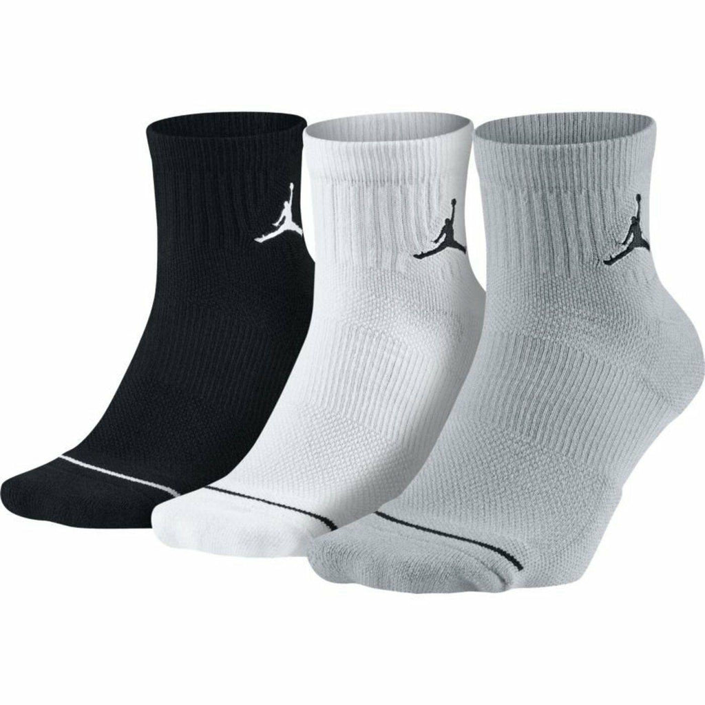 [SX5544-017] Mens Air Jordan Jumpman High-Intensity 1/4 Socks (3 Pair) - sneakAR