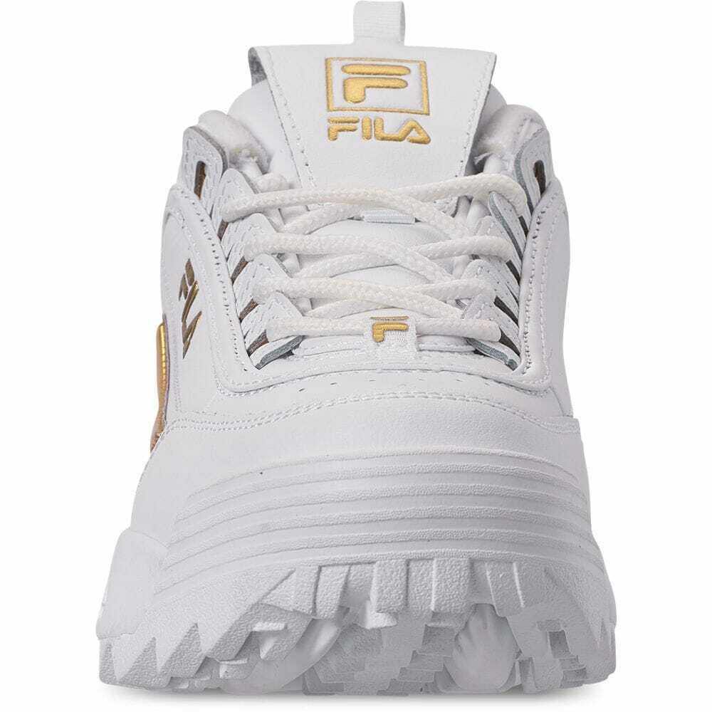 [5FM00702-141] Womens Fila Disruptor II Metallic Accent - sneakAR