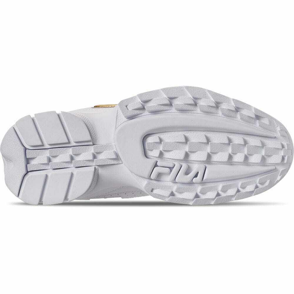 [5FM00702-141] Womens Fila Disruptor II Metallic Accent - sneakAR