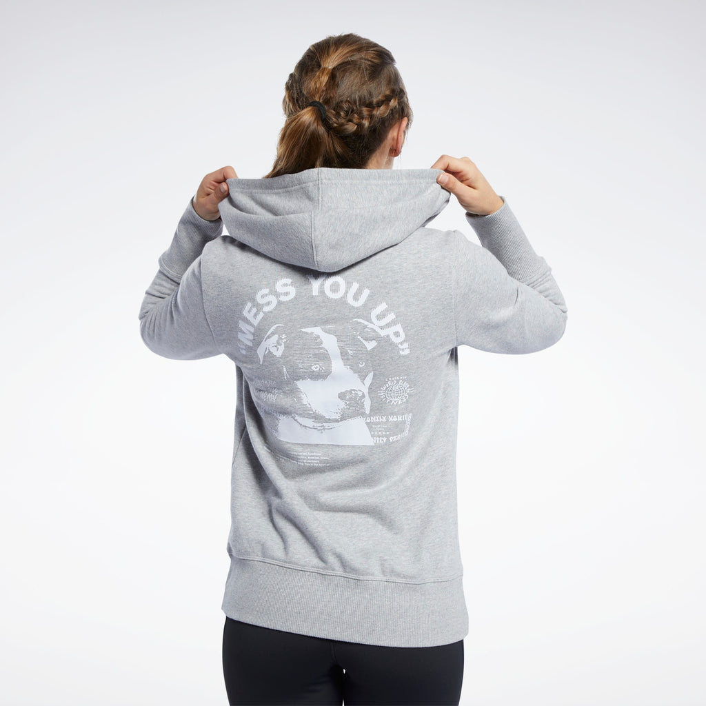 [FK4376] Womens Reebok CrossFit Full Zip Hoodie