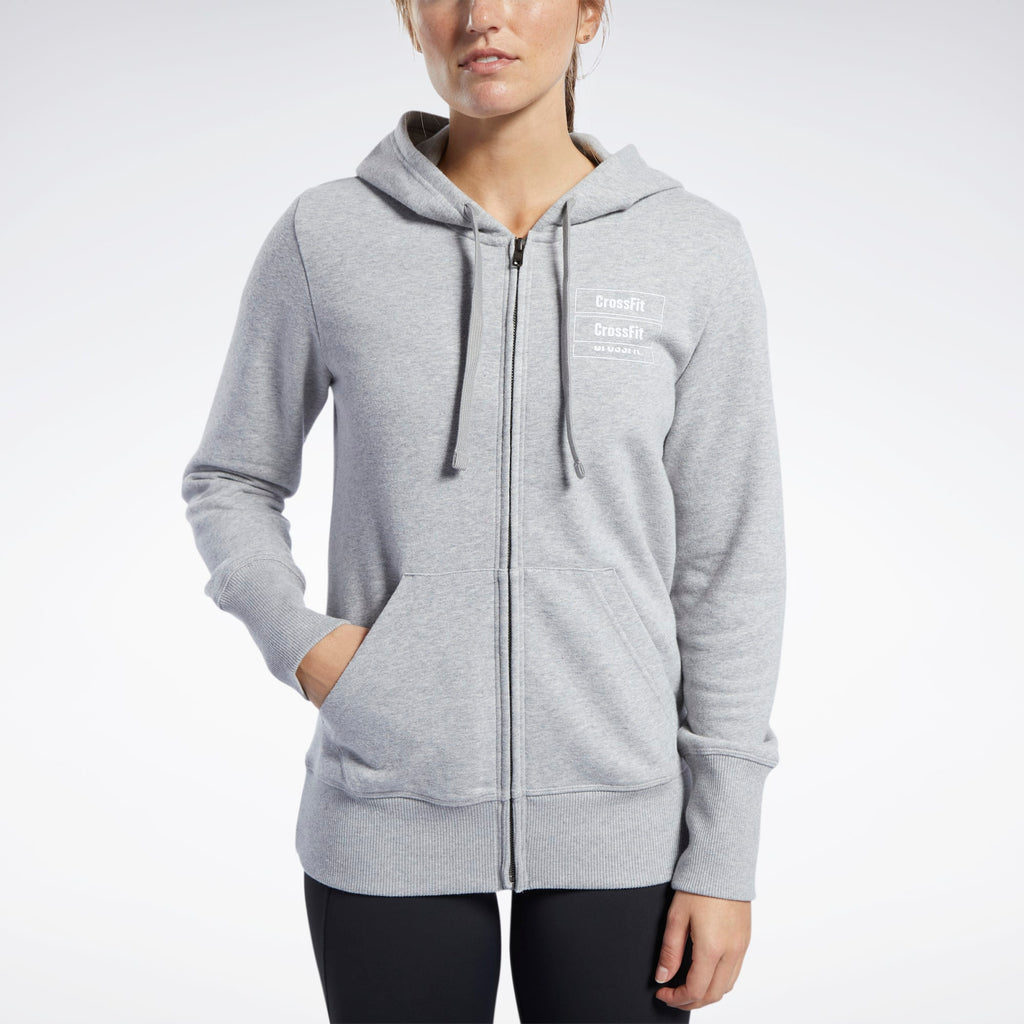 [FK4376] Womens Reebok CrossFit Full Zip Hoodie