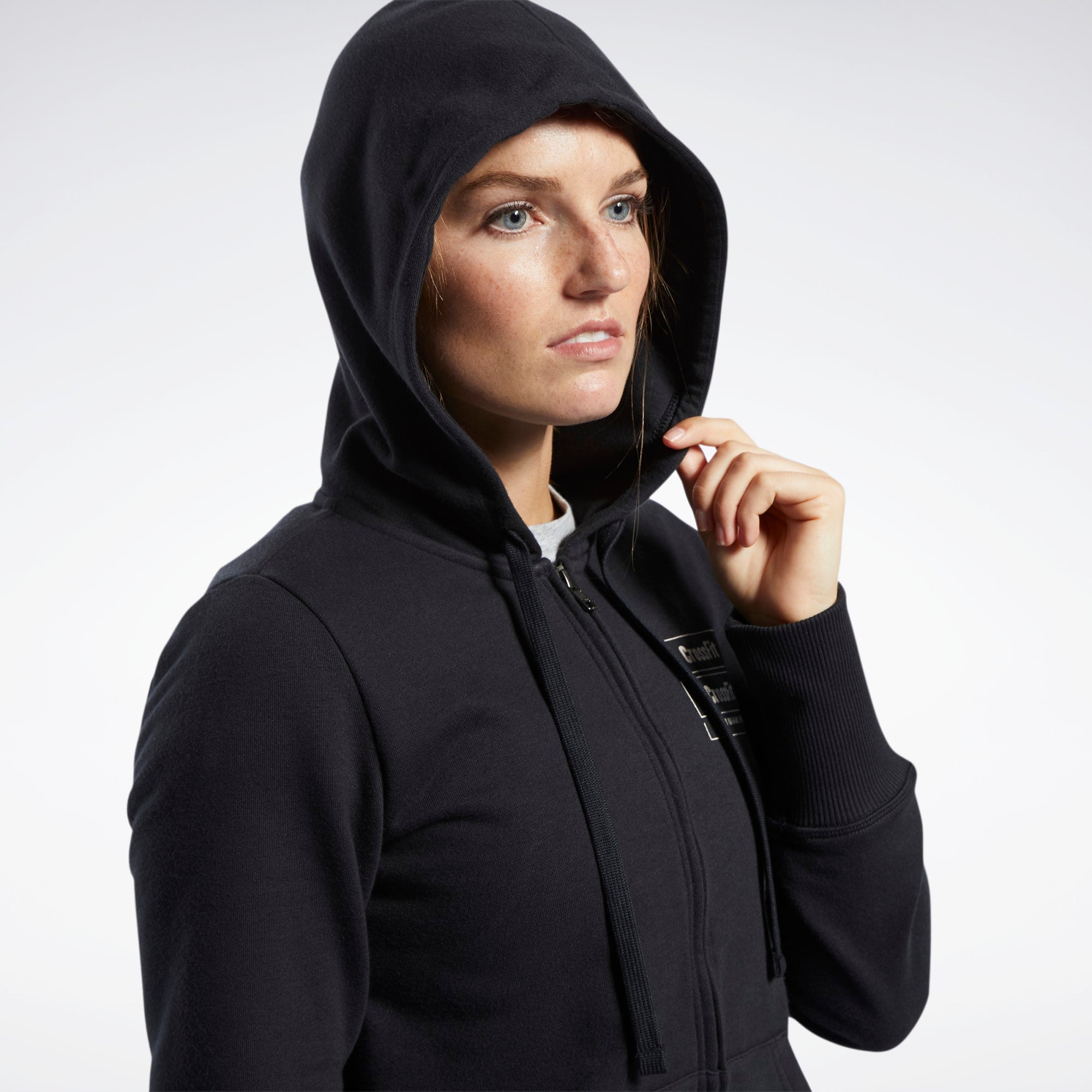 [FK4382] Womens Reebok CrossFit Full Zip Hoodie
