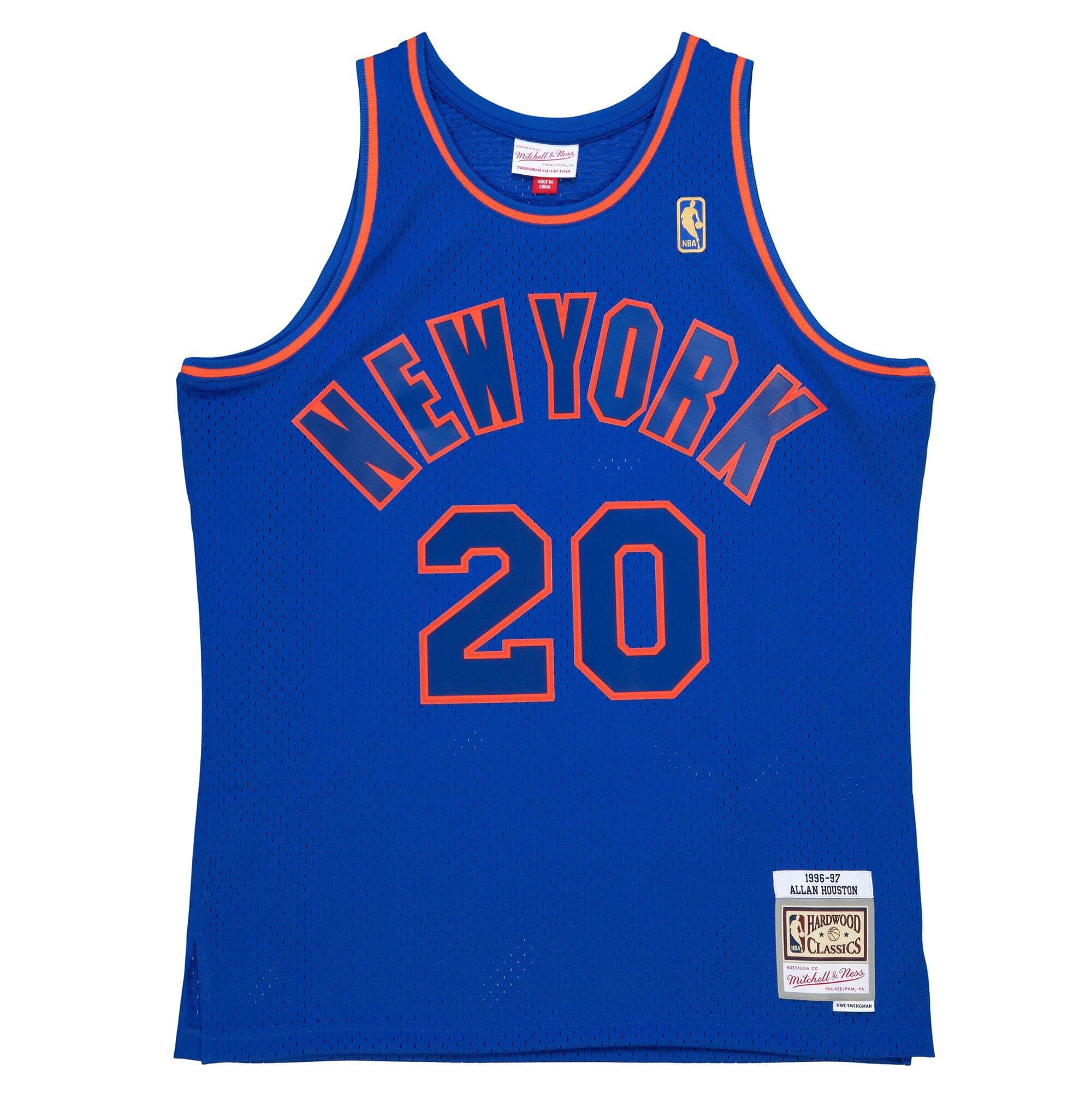 Mens Mitchell & Ness NBA DARK SWINGMAN JERSEY - ALLAN HOUSTON NY KNICKS 1996-97