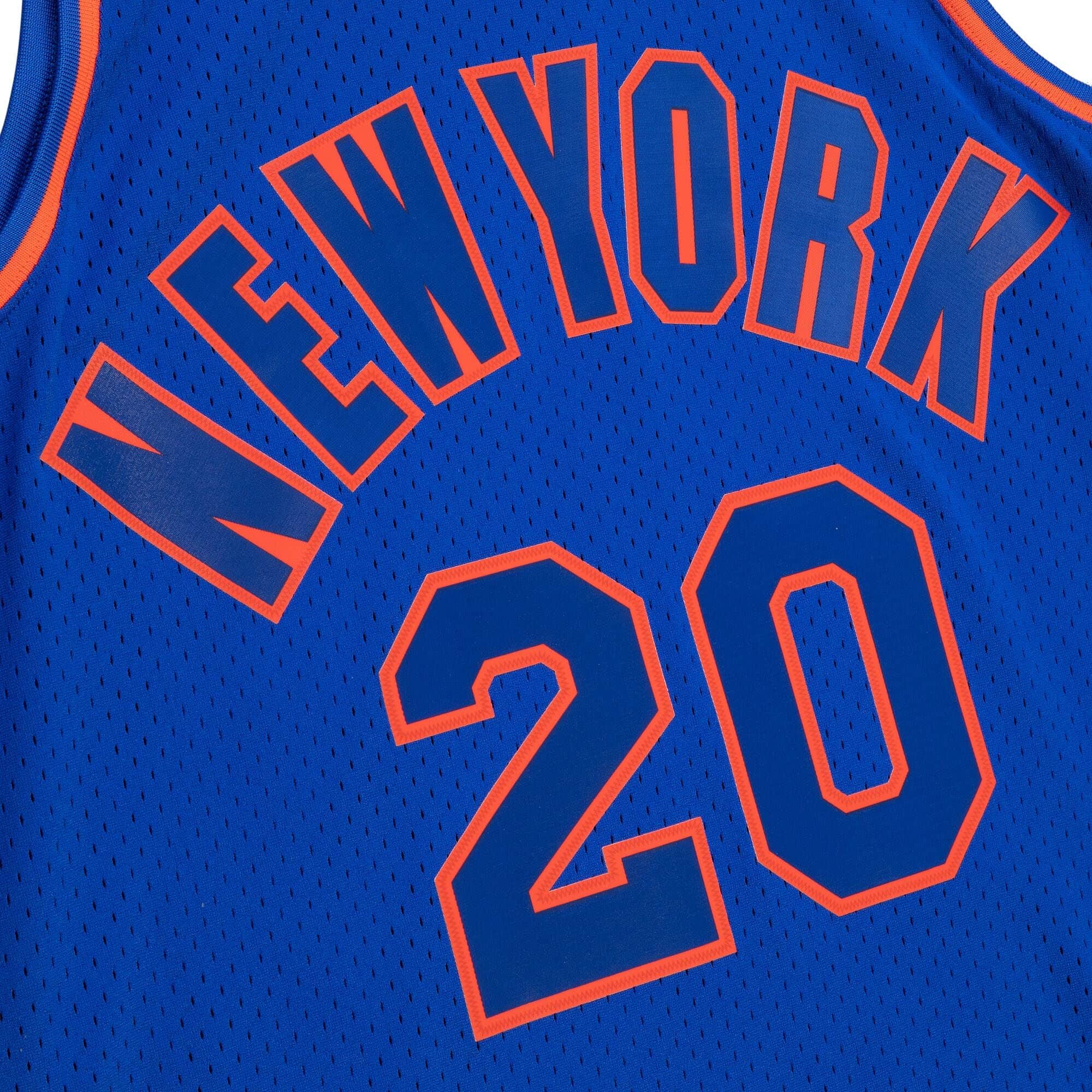 Mens Mitchell & Ness NBA DARK SWINGMAN JERSEY - ALLAN HOUSTON NY KNICKS 1996-97
