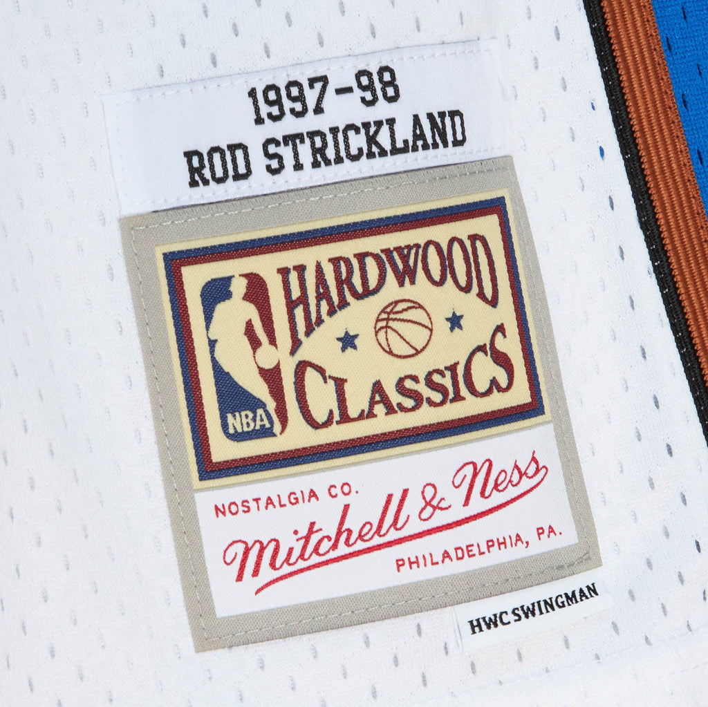 MITCHELL & NESS NBA HOME JERSEY WASHINGTON WIZARDS 1997 ROD STRICKLAND