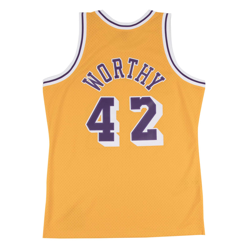 Mens Mitchell & Ness NBA SWINGMAN JERSEY - LA LAKERS 84-85 JAMES WORTHY