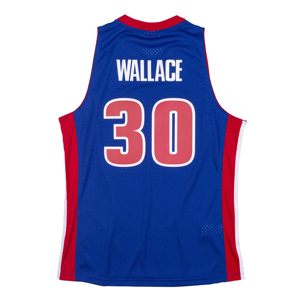 Mens Mitchell & Ness NBA SWINGMAN JERSEY- DETROIT PISTONS 03 RASHEED WALLACE