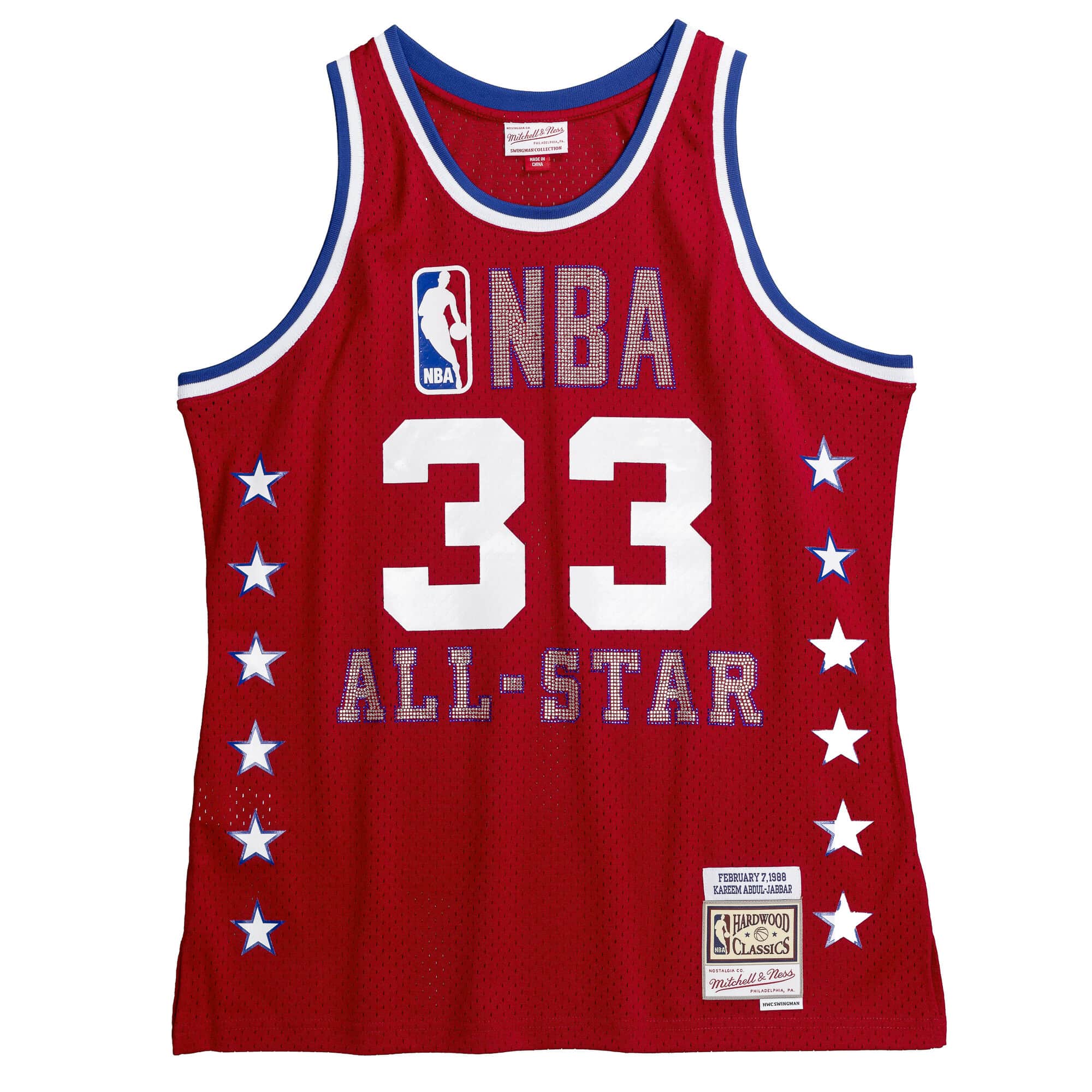 Mens Mitchell & Ness NBA Swingman Jersey All Star 1988 Kareem Abdul Jabbar