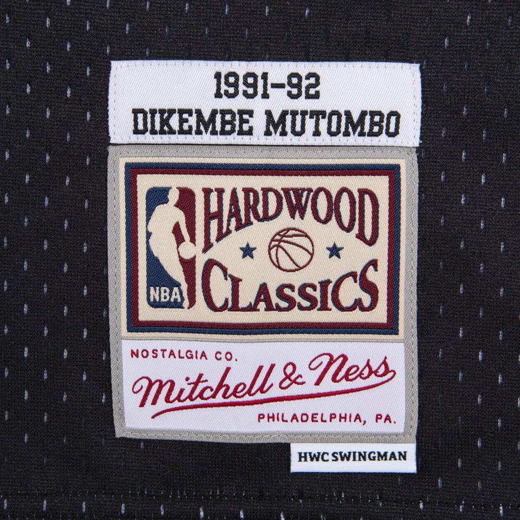 Mens Mitchell & Ness NBA Reload Swingman Jersey Nuggets 1991 Dikembe Mutombo