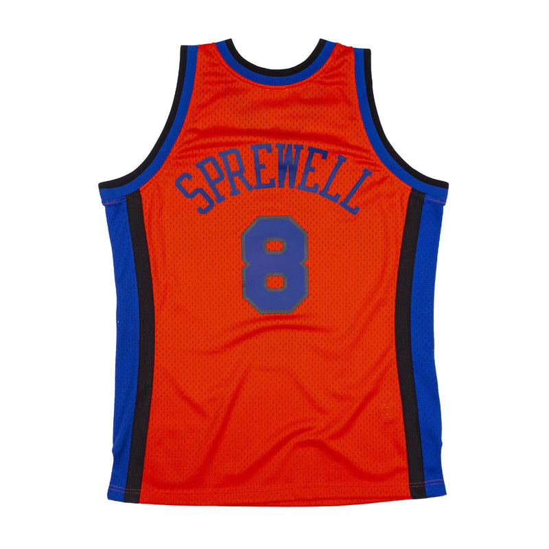 Mens Mitchell & Ness NBA Reload Swingman Jersey Knicks 1998 Latrell Sprewell