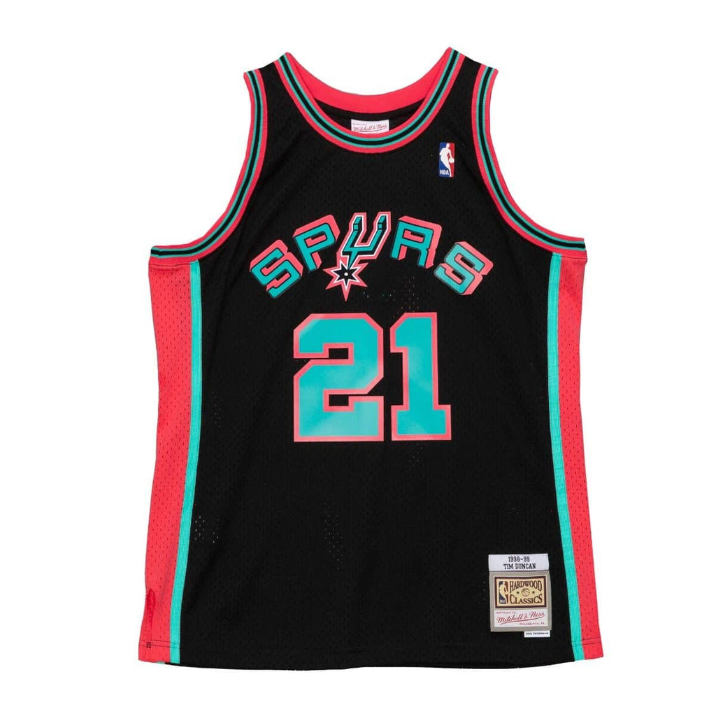 Mens Mitchell & Ness NBA Reload Swingman Jersey Spurs 1998 Tim Duncan