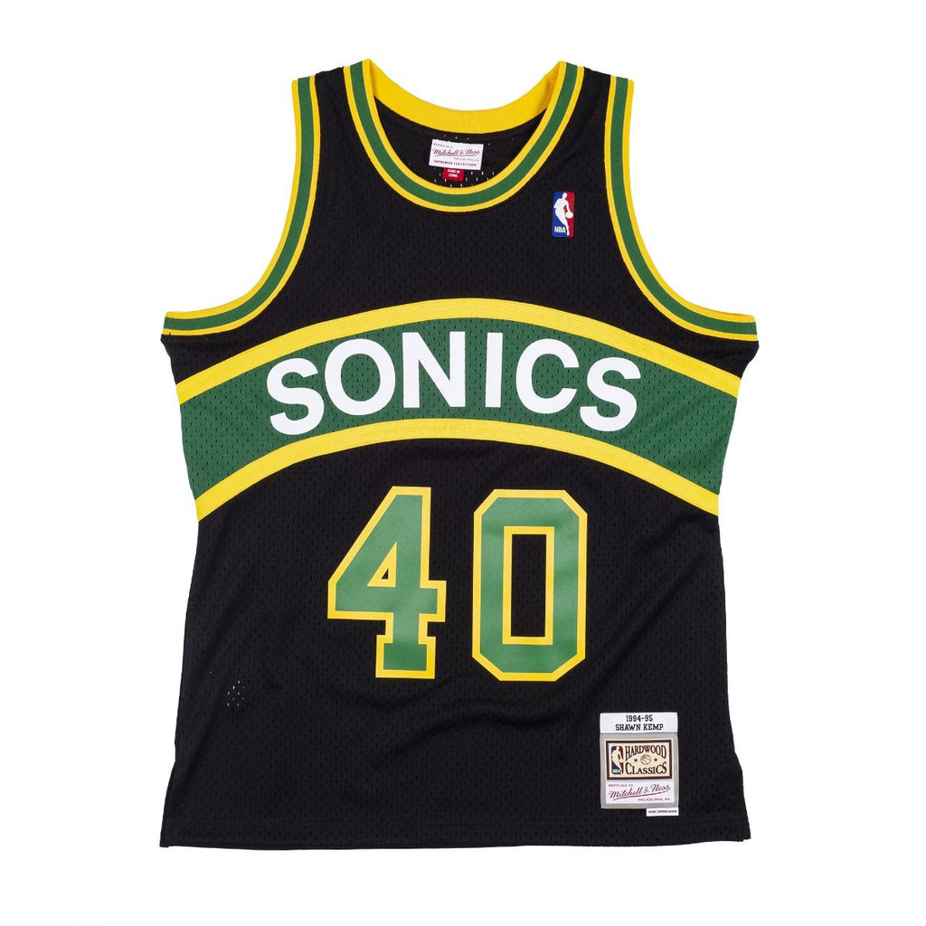 Mens Mitchell & Ness NBA RELOAD SWINGMAN JERSEY - SUPERSONICS 1994 SHAWN KEMP