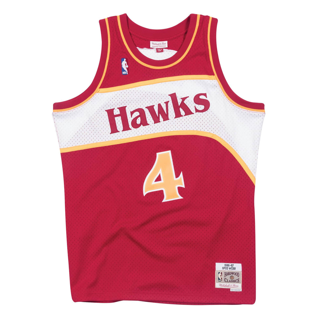 MITCHELL & NESS NBA SWINGMAN ROAD JERSEY ATLANTA HAWKS 86 SPUD WEBB