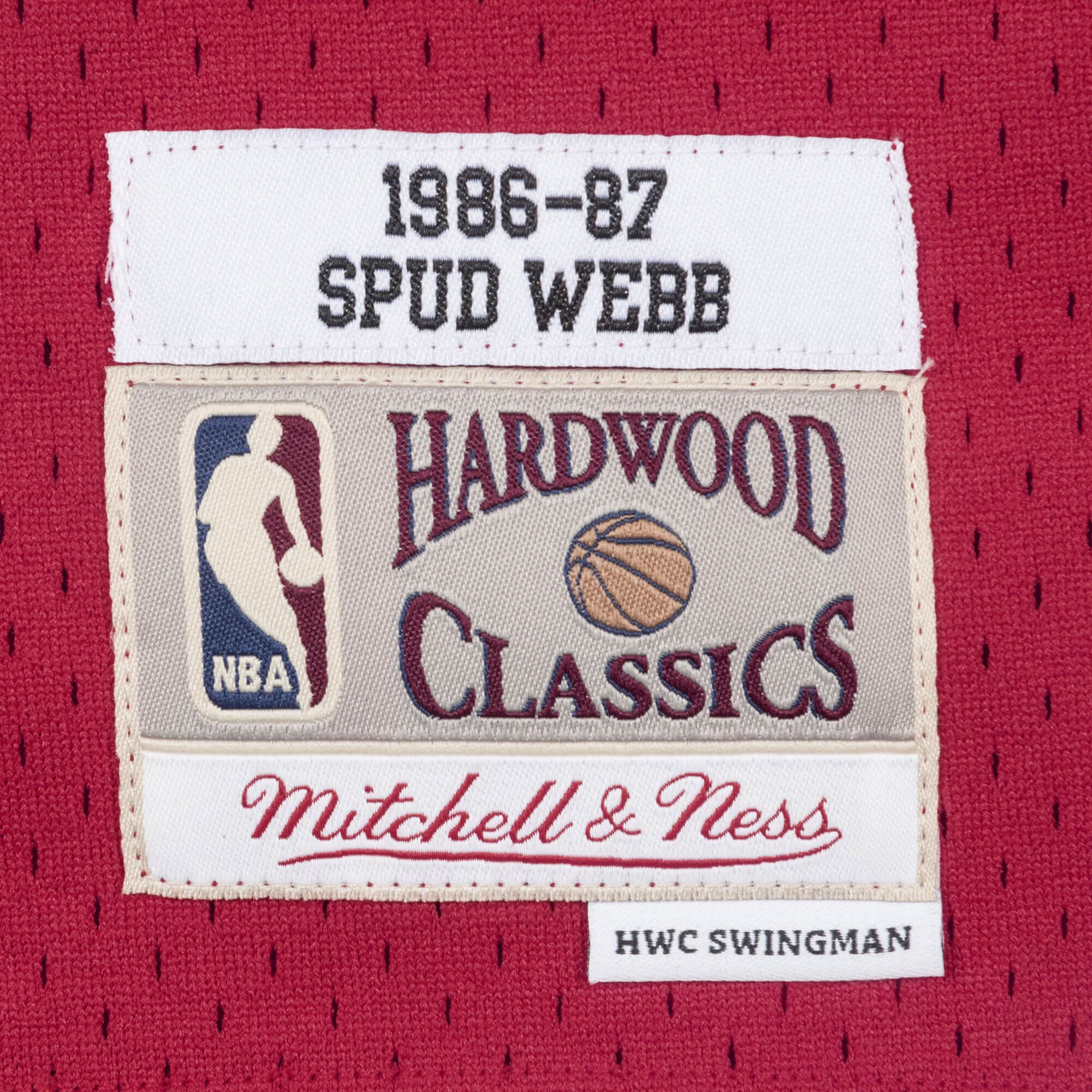 MITCHELL & NESS NBA SWINGMAN ROAD JERSEY ATLANTA HAWKS 86 SPUD WEBB
