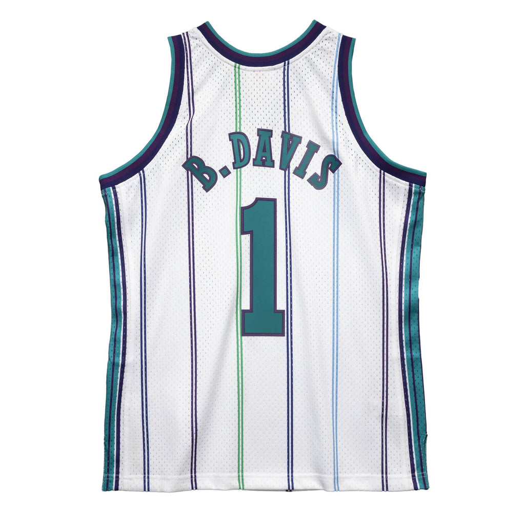 MITCHELL & NESS NBA SWINGMAN JERSEY CHARLOTTE HORNETS 1999 BARON DAVIS
