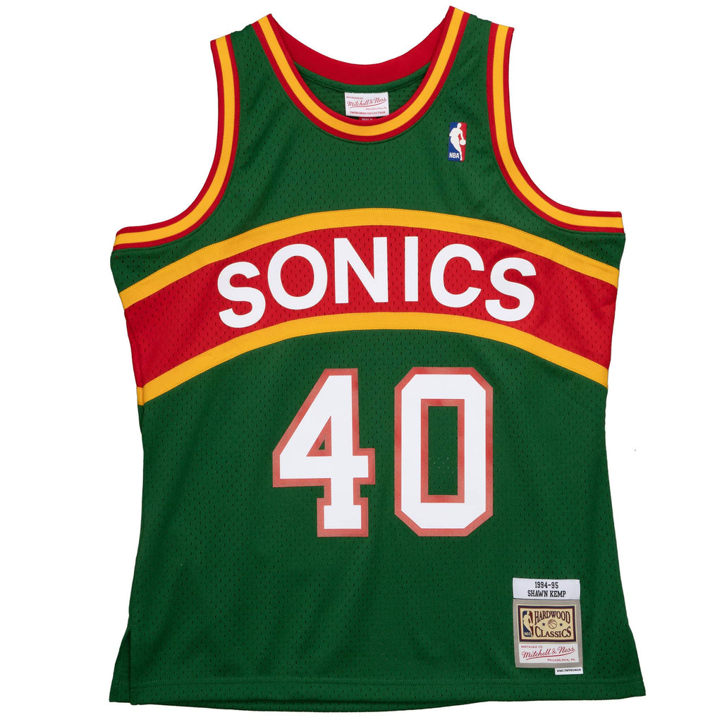 Mens Mitchell & Ness NBA Reload 2.0 Swingman Jersey Supersonics 1994 Shawn Kemp