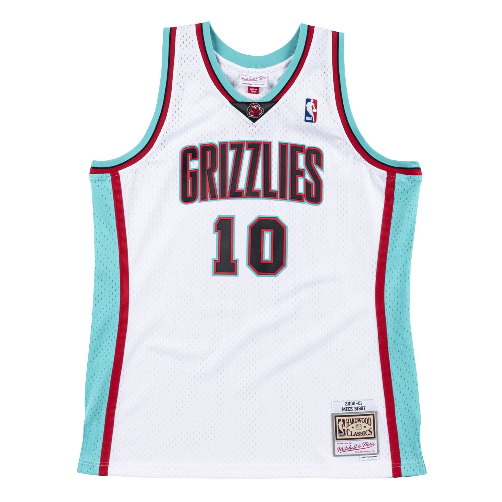 Mens Mitchell & Ness NBA SWINGMAN JERSEY - VANCOUVER GRIZZLIES 00 MIKE BIBBY