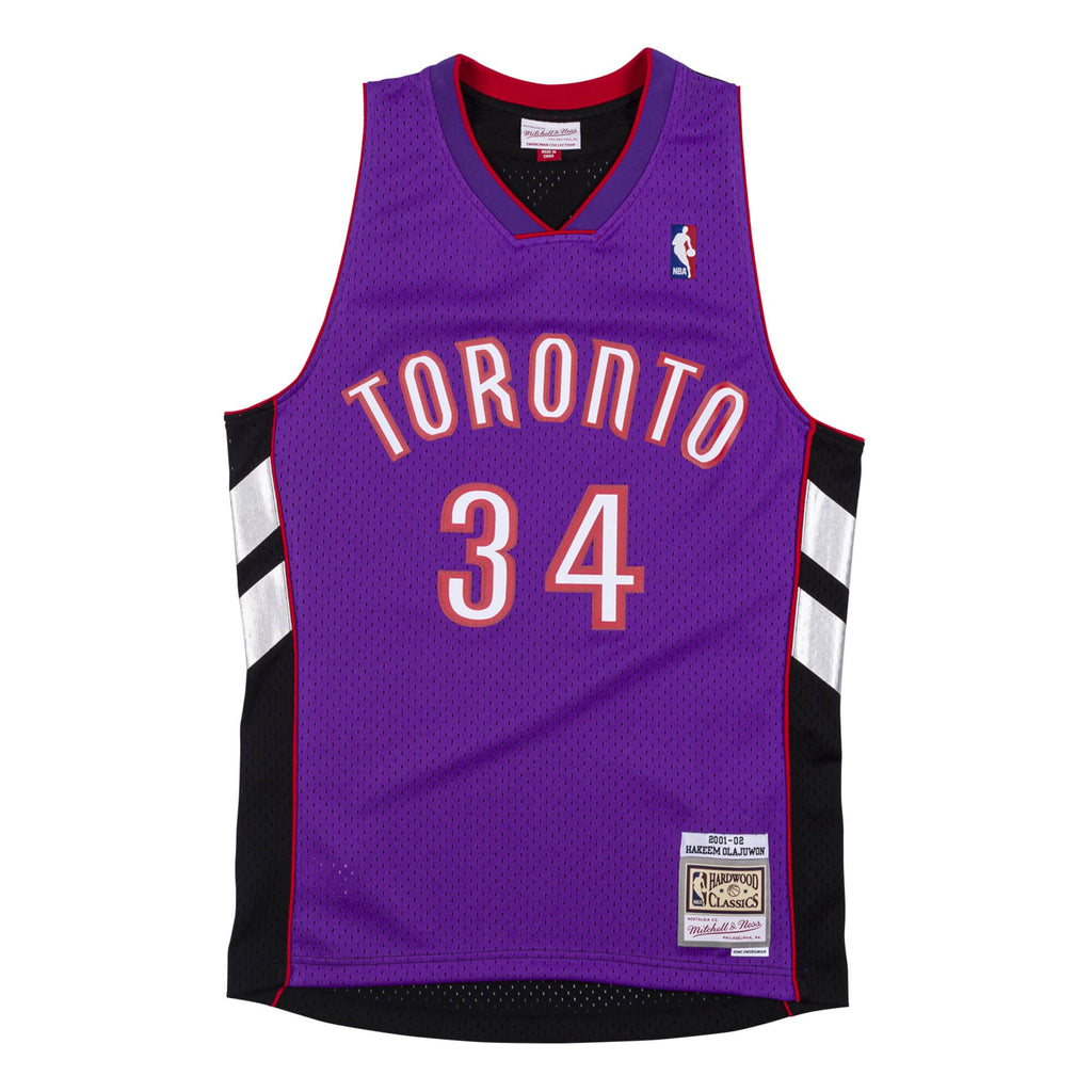 Mens Mitchell & Ness SWINGMAN JERSEY - TORONTO RAPTORS 2001-02 HAKEEM OLAJUWON