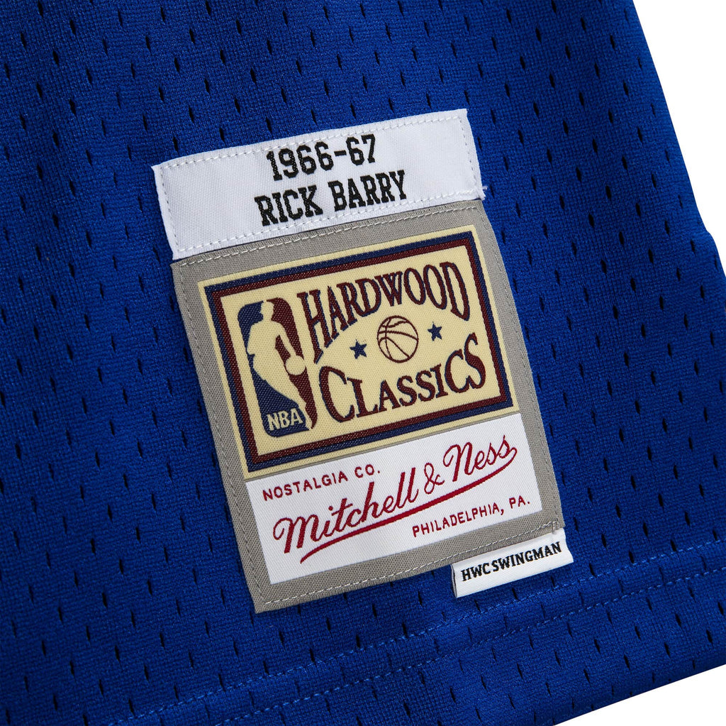 MITCHELL & NESS NBA SWINGMAN JERSEY GOLDEN STATE WARRIORS 66 RICK BARRY