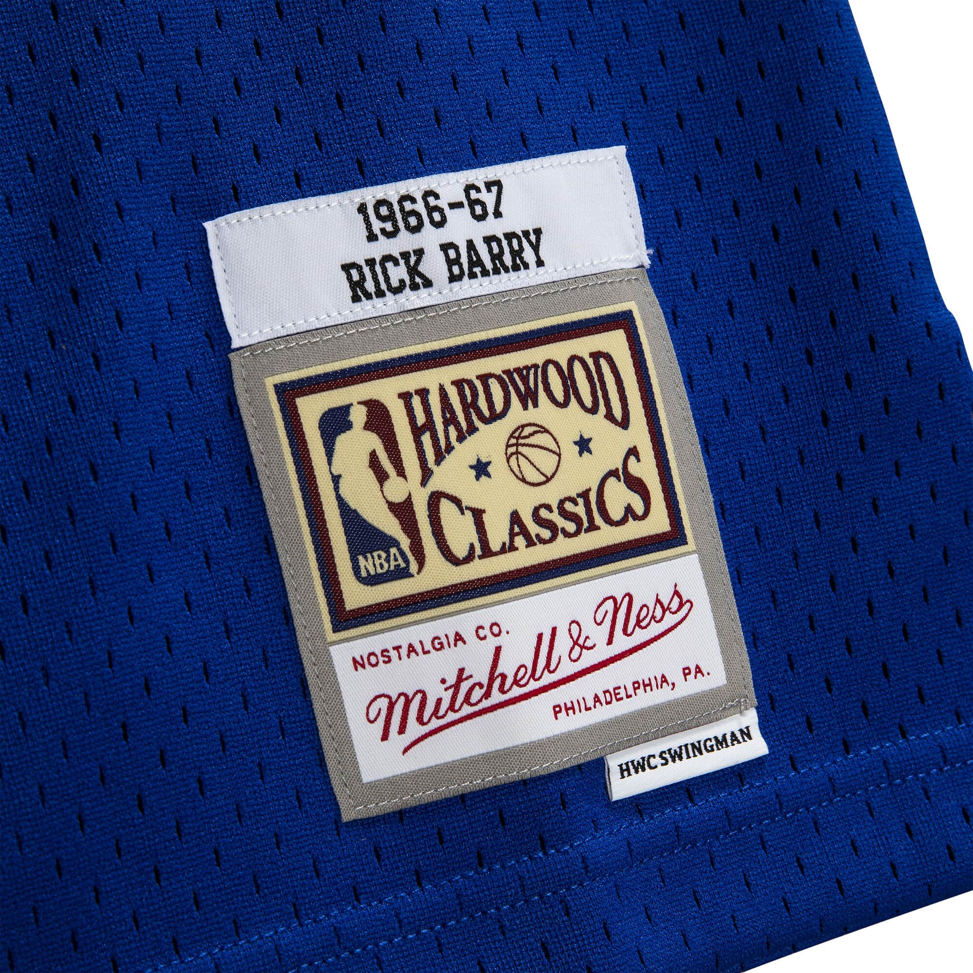 MITCHELL & NESS NBA SWINGMAN JERSEY GOLDEN STATE WARRIORS 66 RICK BARRY