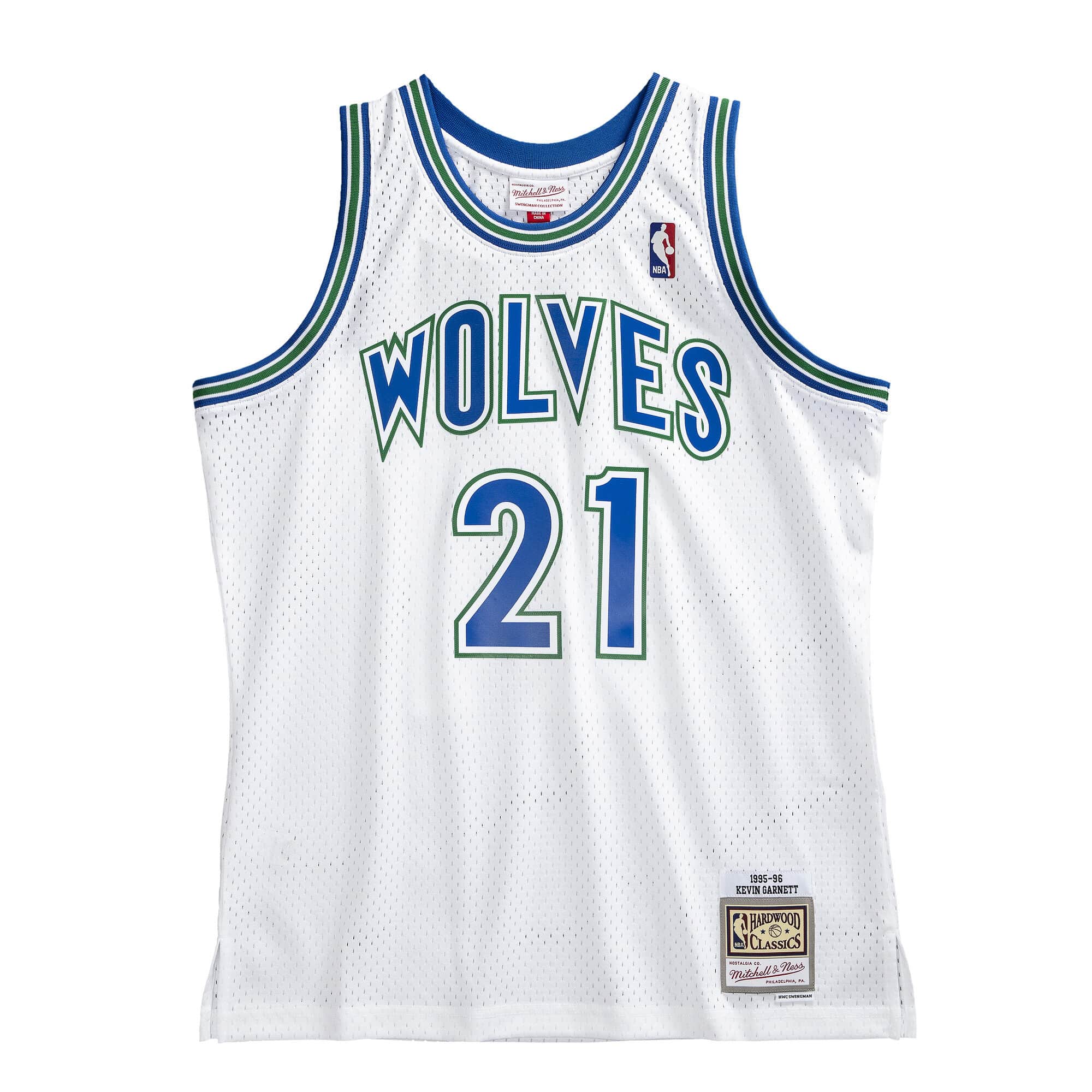 Mens Mitchell & Ness NBA Swingman Jersey 1995 Timberwolves Kevin Garnett