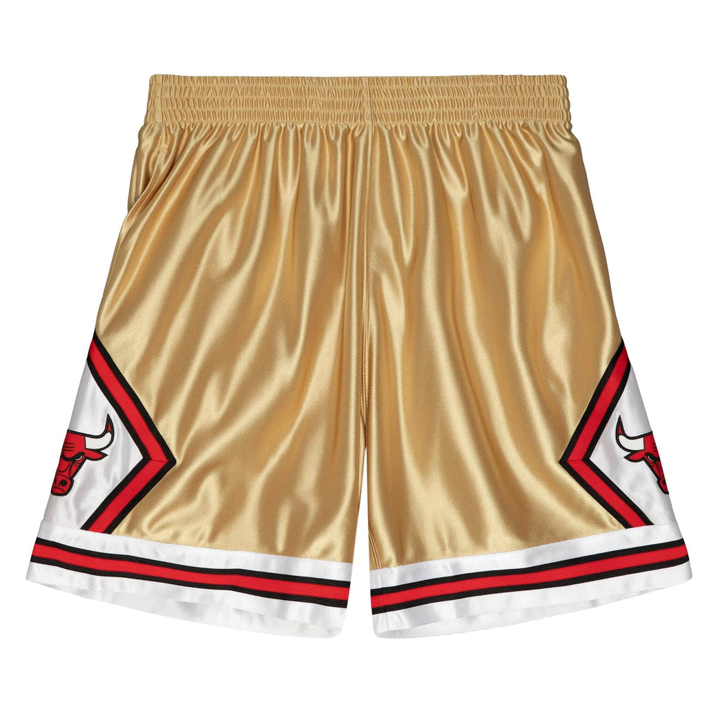 MITCHELL & NESS NBA 75TH GOLD SWINGMAN SHORTS CHICAGO BULLS 1997