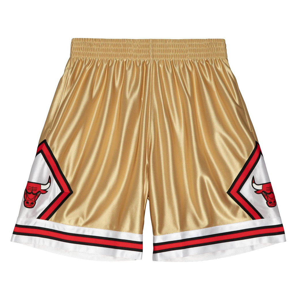 MITCHELL & NESS NBA 75TH GOLD SWINGMAN SHORTS CHICAGO BULLS 1997