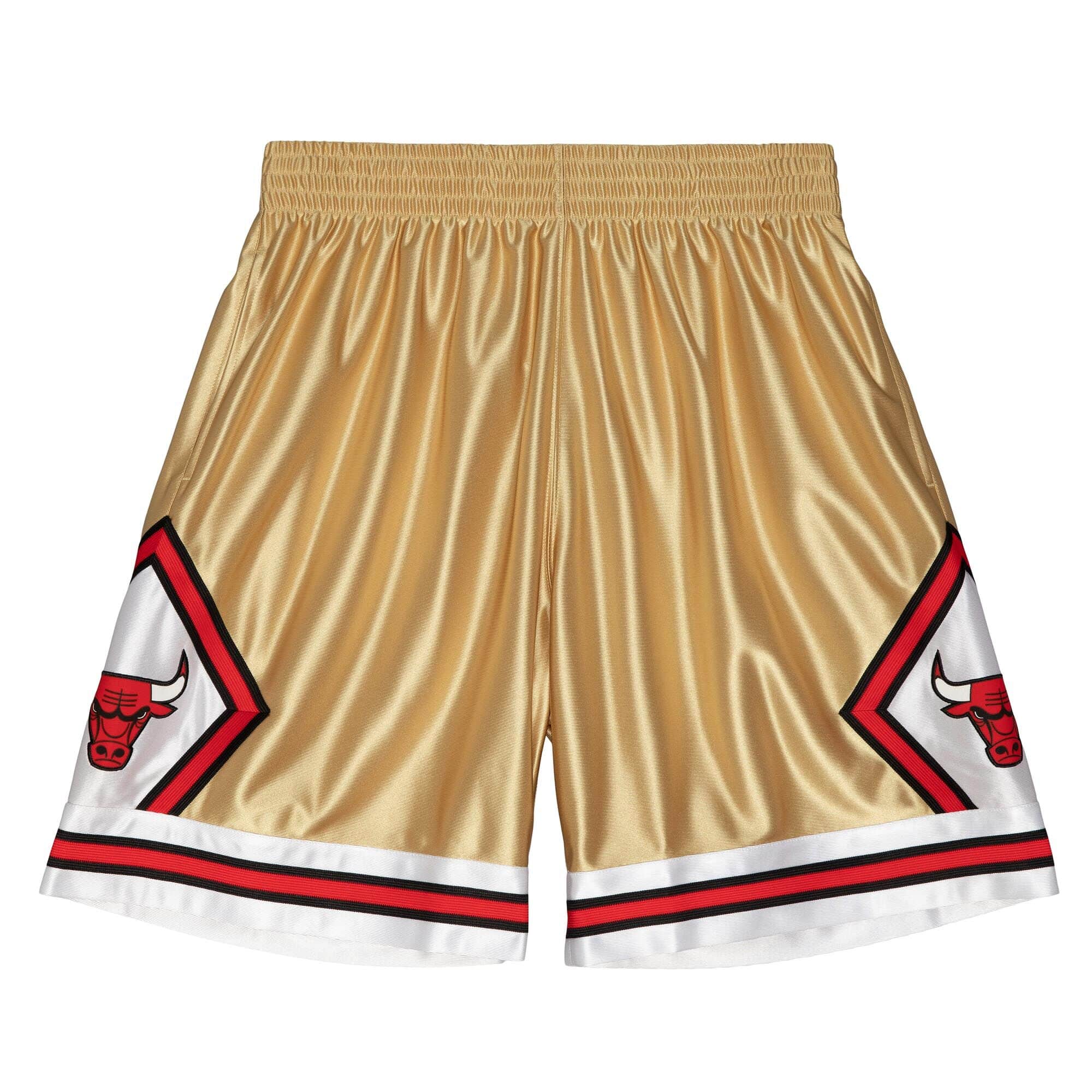 MITCHELL & NESS NBA 75TH GOLD SWINGMAN SHORTS CHICAGO BULLS 1997