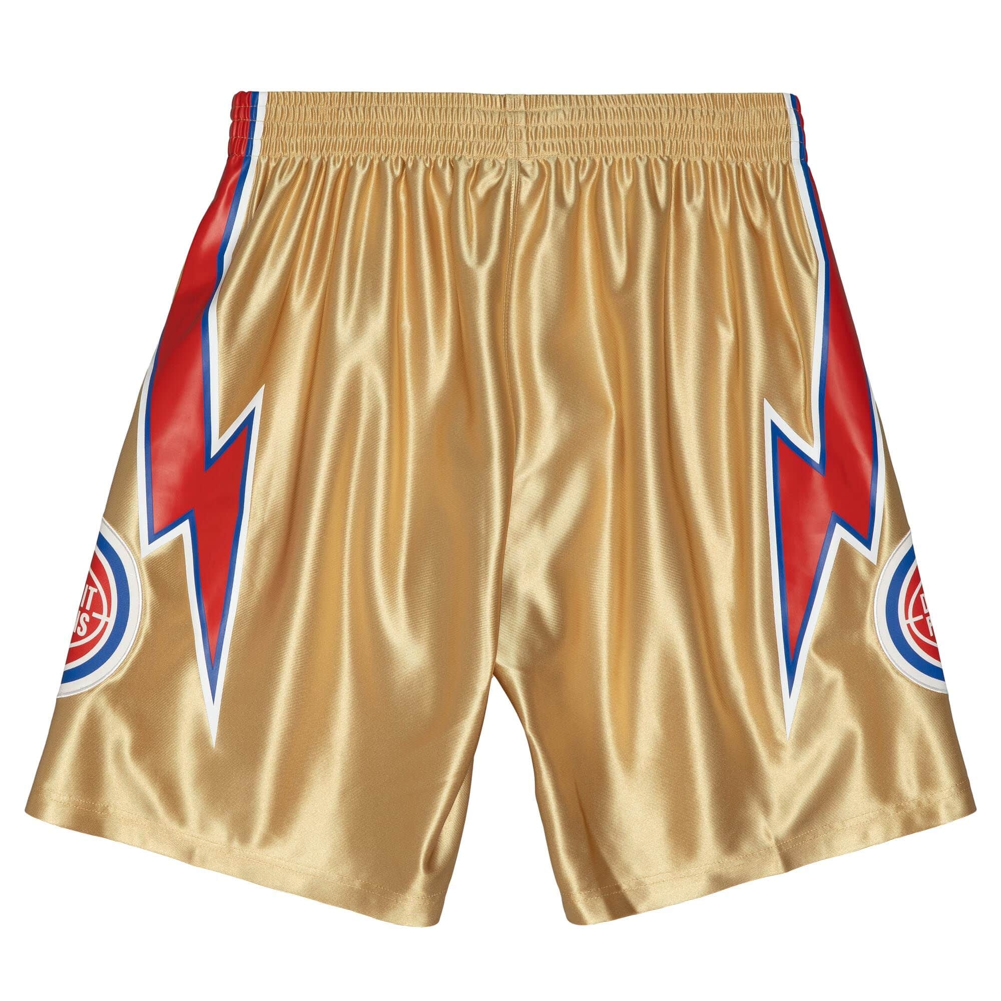 MITCHELL & NESS NBA 75TH GOLD SWINGMAN SHORTS DETROIT PISTONS 1978