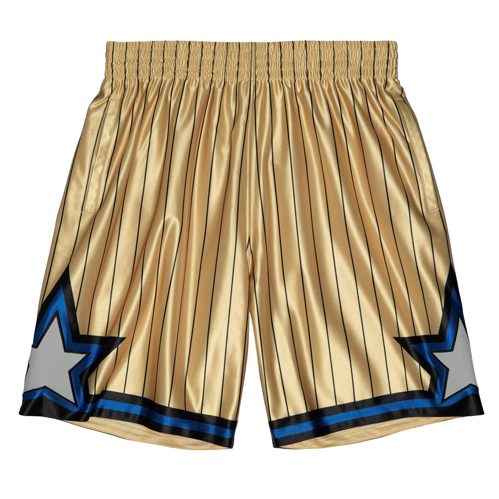 MITCHELL & NESS NBA 75TH GOLD SWINGMAN SHORTS ORLANDO MAGIC 1993