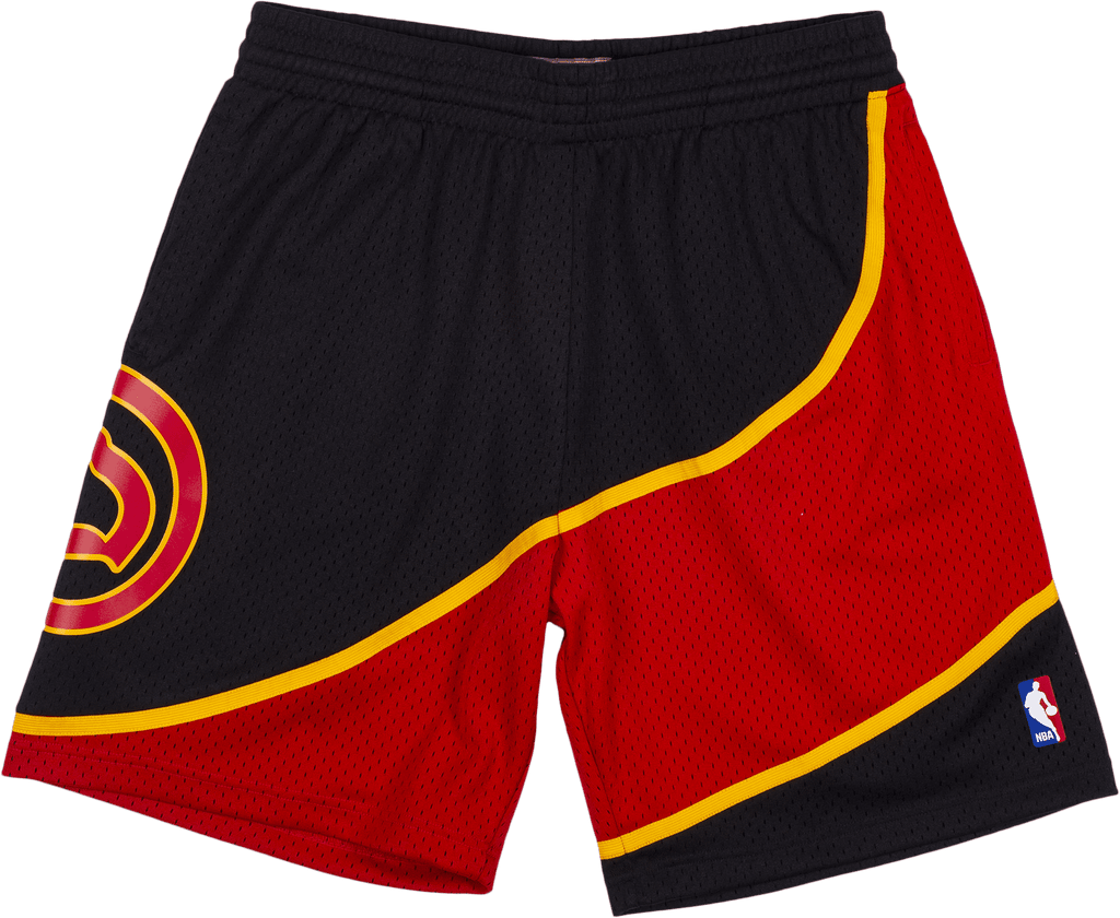 Mens Mitchell & Ness NBA RELOAD SWINGMAN SHORTS - ATLANTA HAWKS 1986