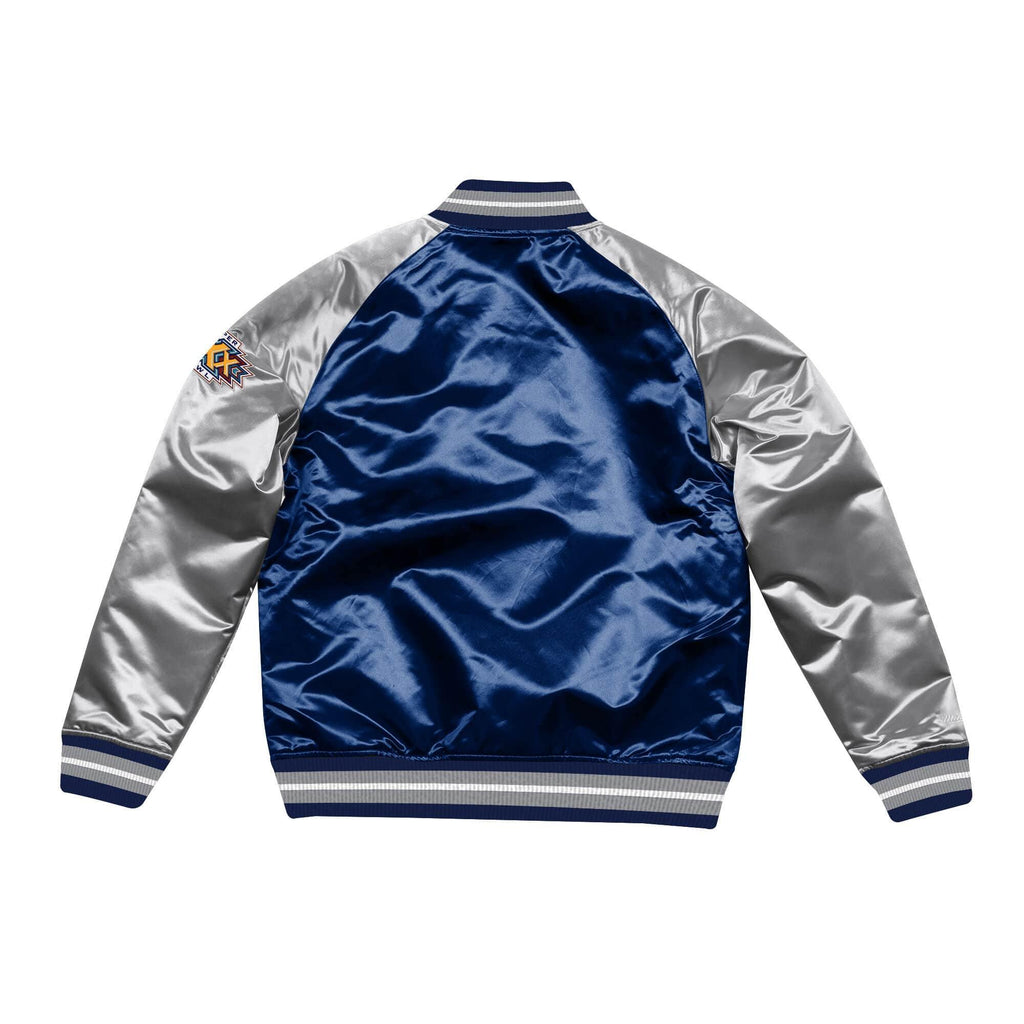 [STJKAJ19010-DCONAVY] Mens Mitchell & Ness NFL Tough Season Satin Jacket Dallas Cowboys - sneakAR
