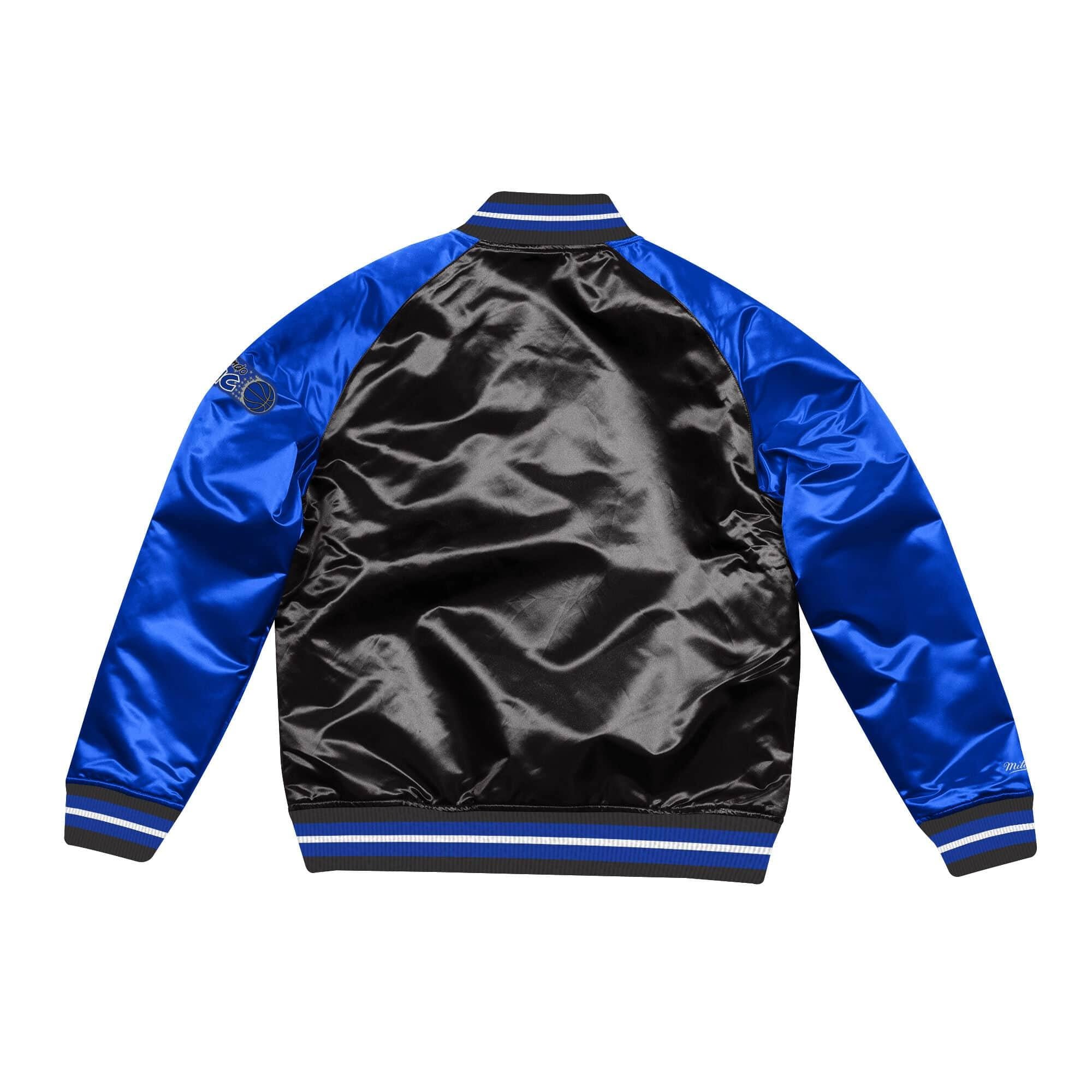 [STJKAJ19010-OMABLCK] Mens Mitchell & Ness NBA Tough Season Satin Jacket Orlando Magic - sneakAR