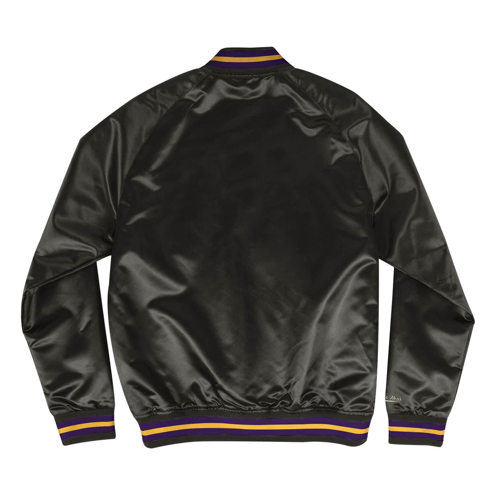 [STJKMG18013-LALBLCK1] Mens Mitchell & Ness NBA Lightweight Satin Jacket Los Angeles Lakers - sneakAR