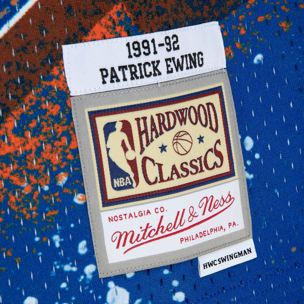 Mens Mitchell & Ness NBA HYPER HOOPS SWINGMAN JERSEY - KNICKS 1991 PATRICK EWING