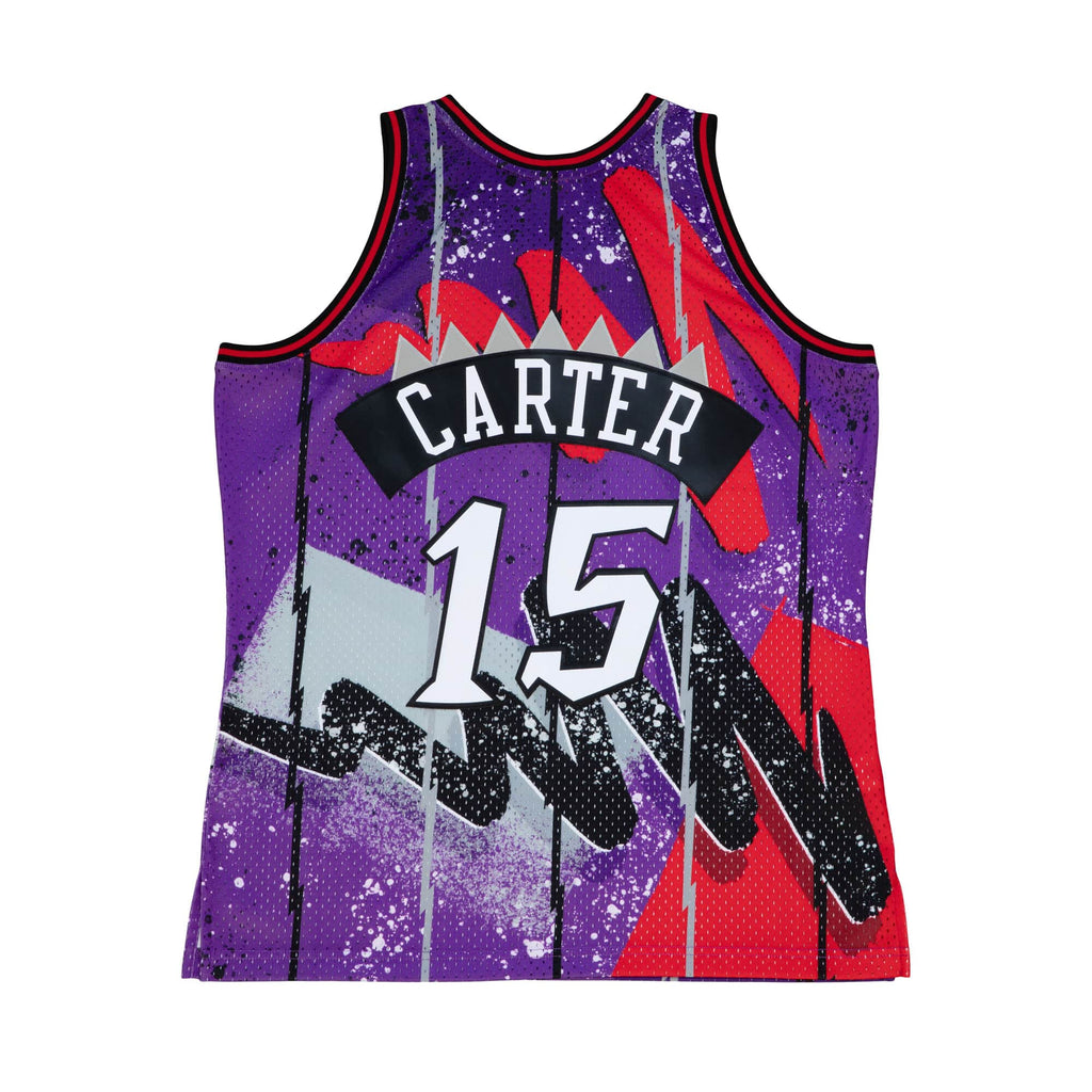 Mens Mitchell & Ness NBA HYPER HOOPS SWINGMAN JERSEY - RAPTORS 1998 VINCE CARTER