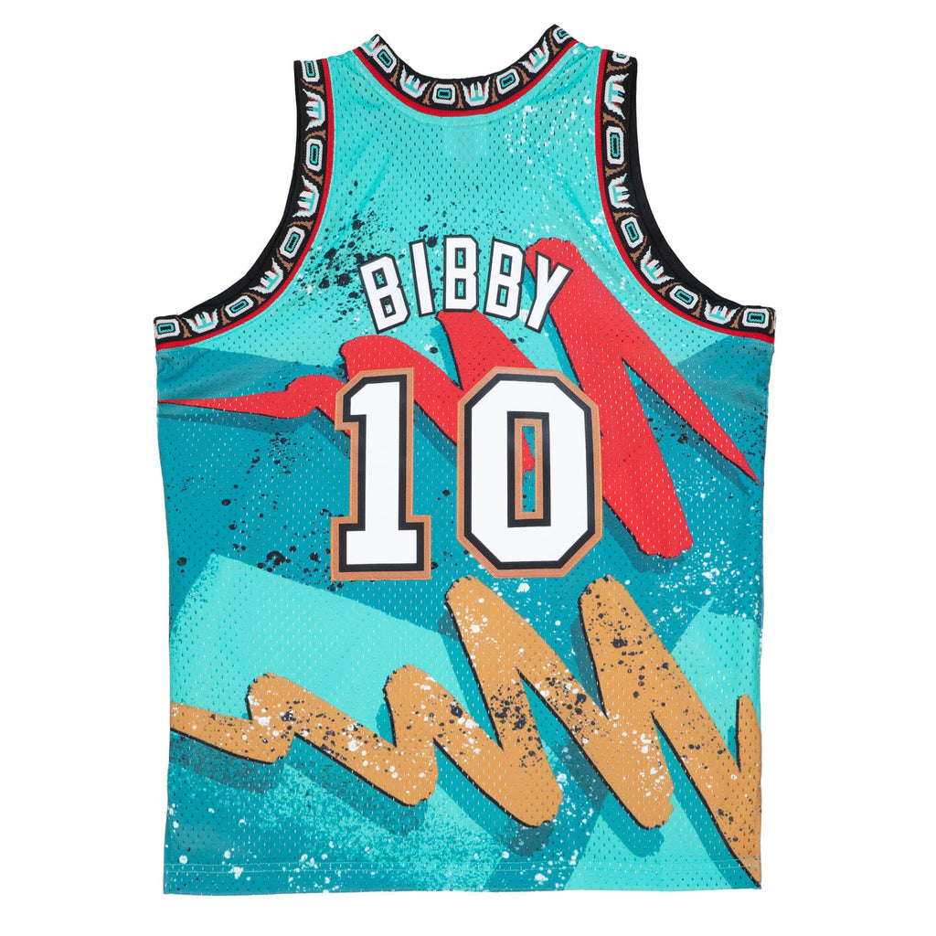 Mens Mitchell & Ness NBA HYPER HOOPS SWINGMAN JERSEY - GRIZZLIES 1998 MIKE BIBBY