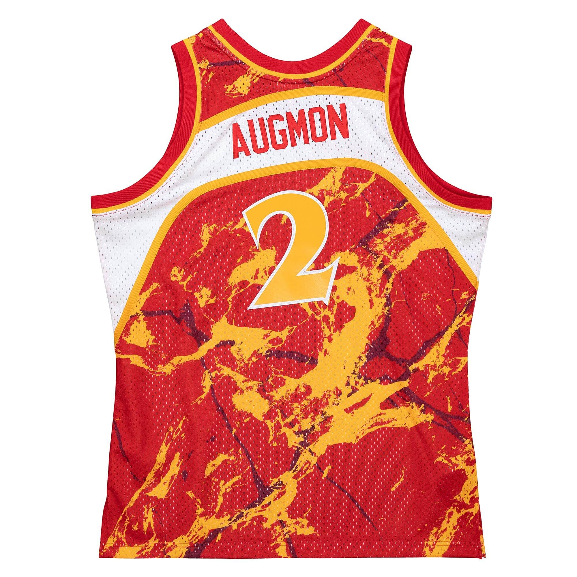 MITCHELL & NESS NBA TEAM MARBLE SWINGMAN JERSEY ATLANTA HAWKS 1991 STACEY AUGMON