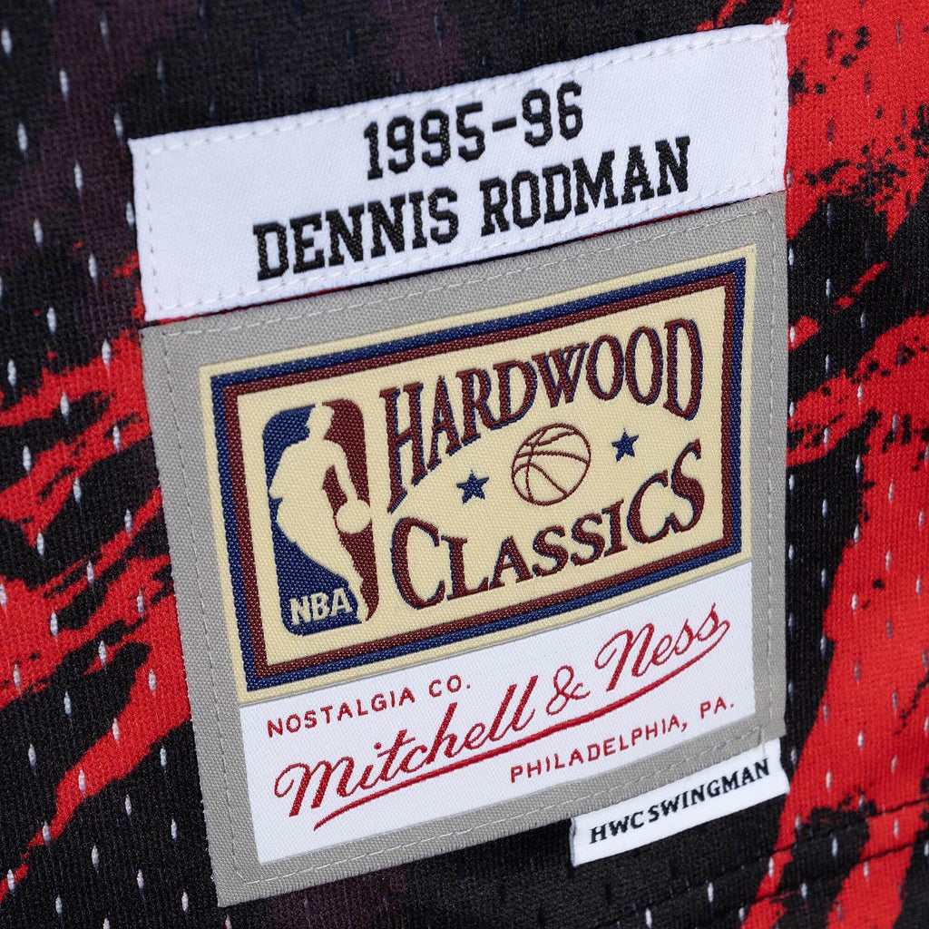 MITCHELL & NESS NBA TEAM MARBLE SWINGMAN JERSEY CHICAGO BULLS 1997 DENNIS RODMAN
