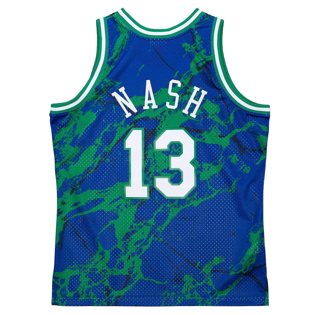 MITCHELL & NESS NBA TEAM MARBLE SWINGMAN JERSEY DALLAS MAVERICKS 1998 STEVE NASH