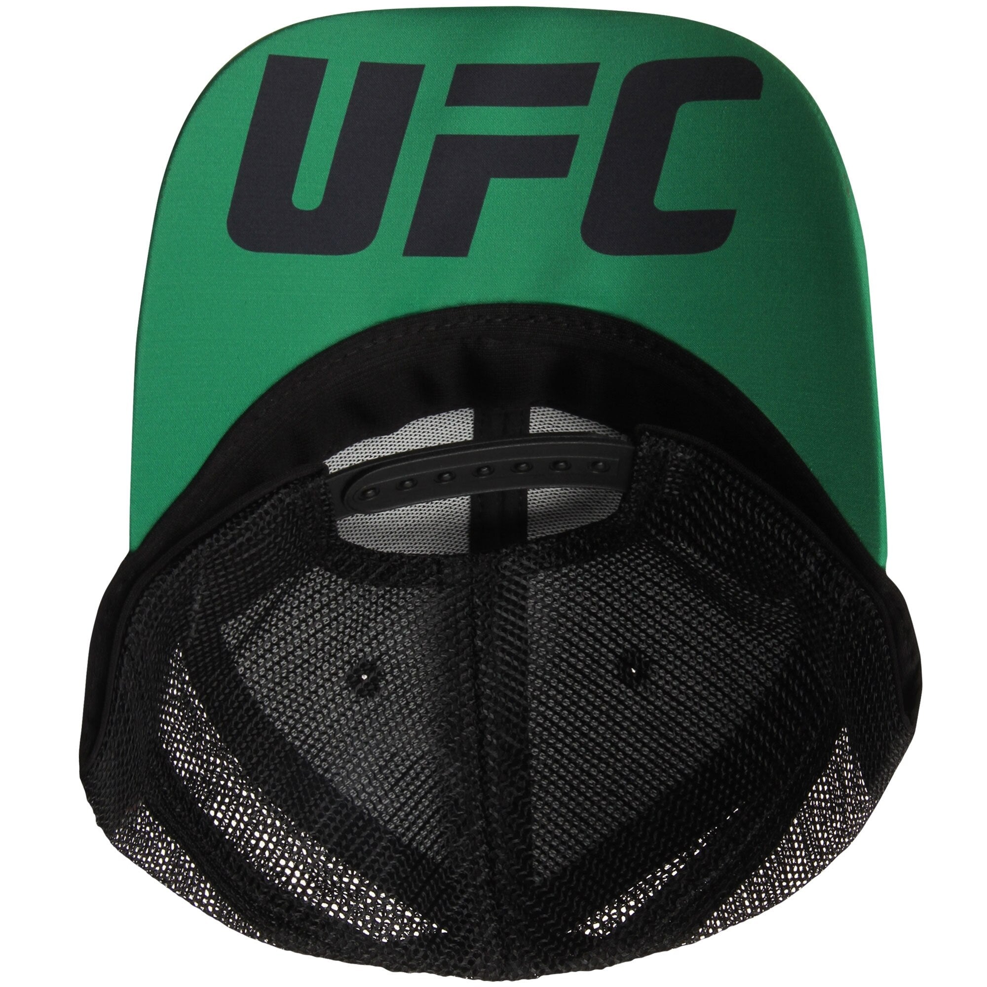 [VR57Z] UFC Meshback Trucker Snapback Hat - Black | Green