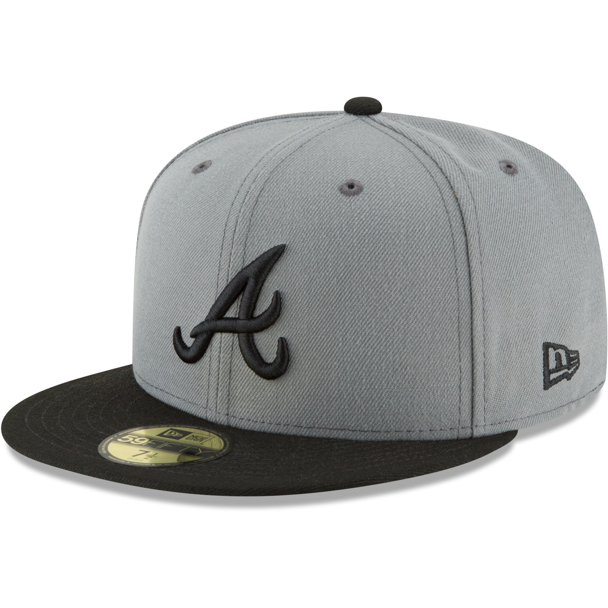 [10542865] Mens New Era MLB League Basic 59Fifty Fitted Cap Atlanta Braves