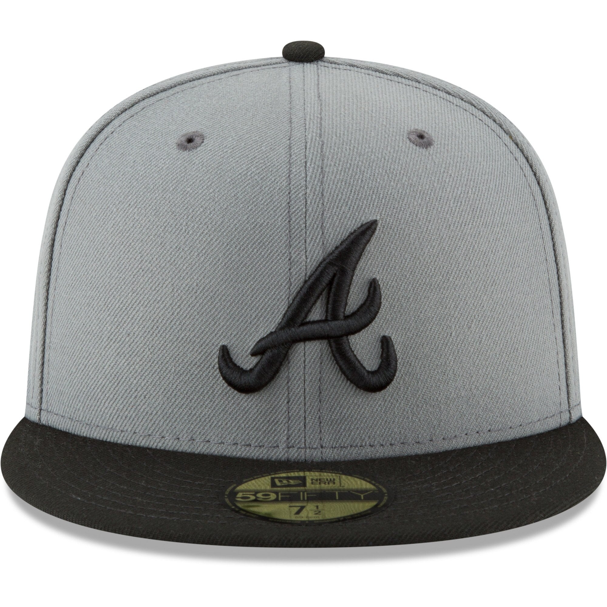 [10542865] Mens New Era MLB League Basic 59Fifty Fitted Cap Atlanta Braves