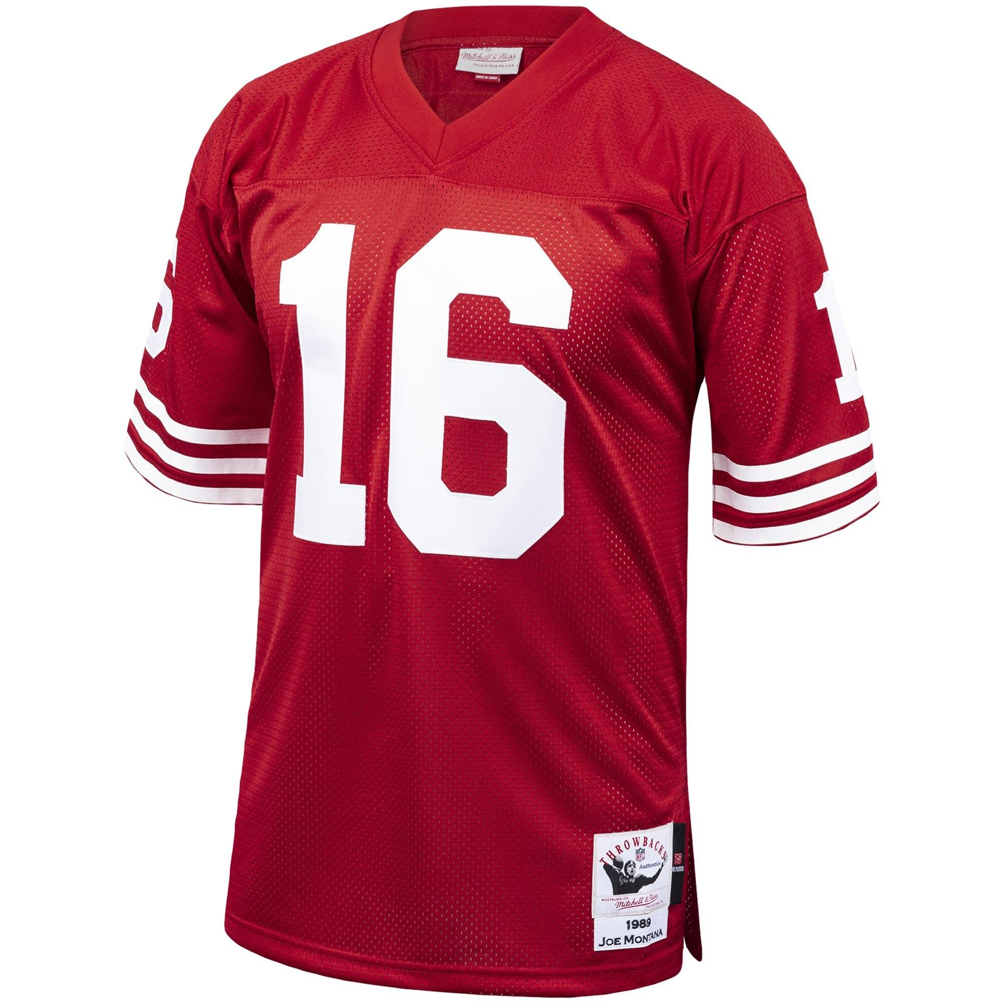[AJY6CP18046-SF4SCAR89JMO] Mens Mitchell & Ness NFL Authentic Jersey San Francisco 49ers 1989 Joe Montana - sneakAR